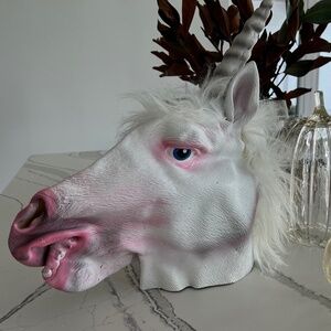 Unicorn Halloween Mask - Adult Sz